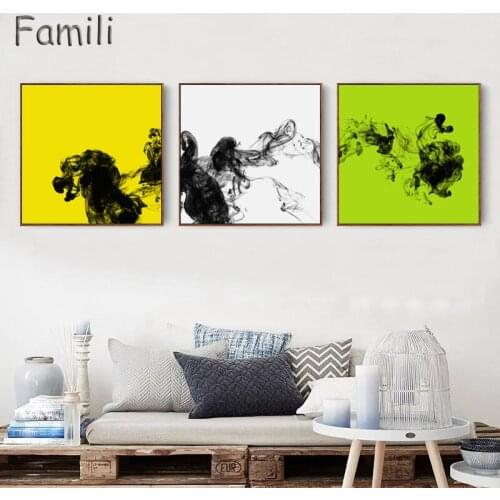 Modern Home Decor Art Picture Prints Black Undercurrent Decorative Paintings Nordic Style Paints Boards To Room 3 Panel No Frame