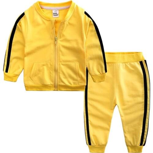 Infant Baby Girls Boys Clothing Set Autumn Tracksuit for Boys Coat+Pants 2PCS Toddler Sport Suit Kids Sportswear Outfits MB518