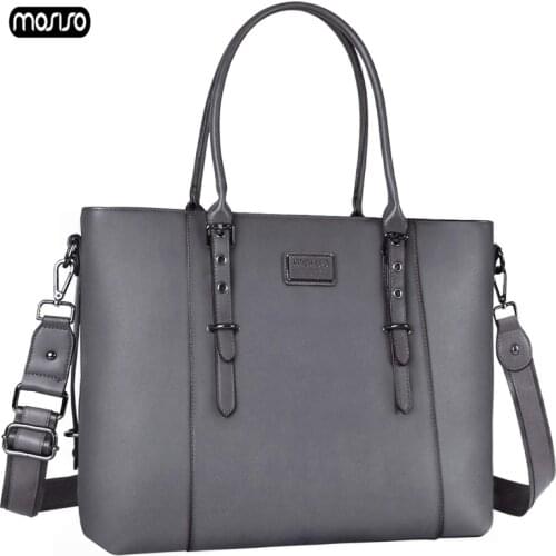 MOSISO 2019 New PU Leather Laptop Bag Handbag Shoulder Bag For Laptop 15 inch Case For MacBook Air Pro 15.6" Laptop Case Cover