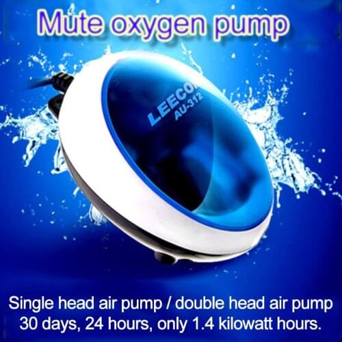 Ultra Silent Energy Conservation Aquarium Oxygen Air Pump Fish Tank Extra Large Volume Of Oxygen Single or Double