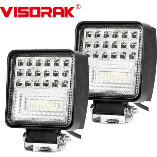 VISORAK 5" Inch 12V 24V Harvester LED Work Light Forklift LED Work Lamp For JEEP Off-road SUV 4WD 4x4 Truck ATV Excavator Car