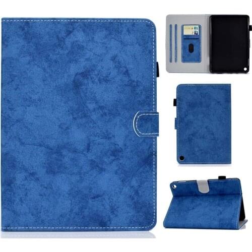 Vintage Business Case For Amazon Fire HD 10 2021 / Fire HD 10 Plus 2021 10.1" PU Leather Soft TPU Flip Stand Cover