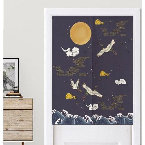 Chinese Dragon Phoenix Curtain Bedroom Curtain Toilet Partition Curtain Kitchen Half Curtain Fengshui Curtain Crane Curtain