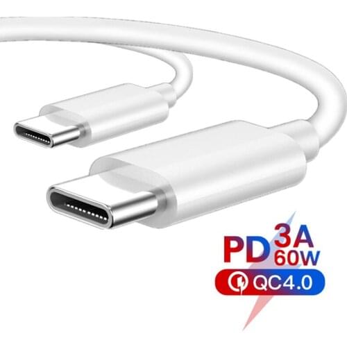 USB Type C To USB-C Charging Cable for Samsung S20 Huawei P40 P30 Mate 30 40 Pro Plus Super Charge 3A USB 4.0 Supercharge Cable