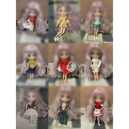 1/6 clothes For Dolls For Licca doll Momoko Doll Blyth doll clothes Jumpsuit dress suit For Girls Dolls