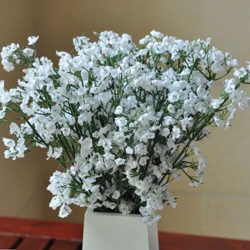 1Pcs Artificial Gypsophila babys breath Flower Fake Silicone plant for Wedding Home Hotel Party Decorations