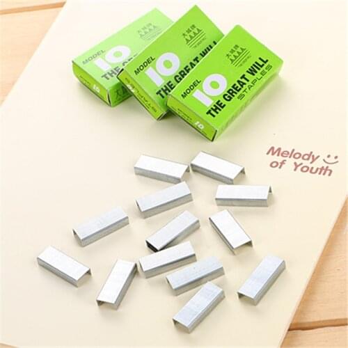 1000pcs/box Staples For Stapler Practical Design School Office Standard Metal Staples Binding Supplies