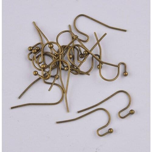 1000pcs Antique Bronze Ball End Earring Findings Earrings Clasps Hooks Fittings DIY for DIY Jewelry Making Supplies Accessories