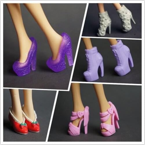 2,2cm multi joint doll accessories doll shoes high heels fashion shoes casual shoes suitable for 30cm doll
