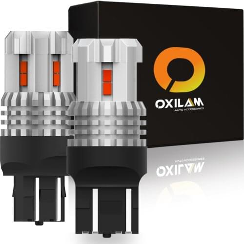 2Pcs T20 W21W LED W21/5W LED WY21W 7440 7443 LED Bulb T25 3157 3156 p27/7w Car Brake Reverse Light 12V Lamp Turn Signal Lights