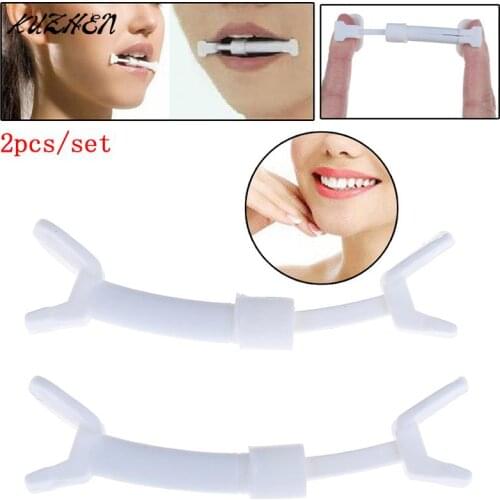 2pcs Natural Facial Muscle Smile Exerciser Mouth Toning Slim Piece Toner Flex Cheek