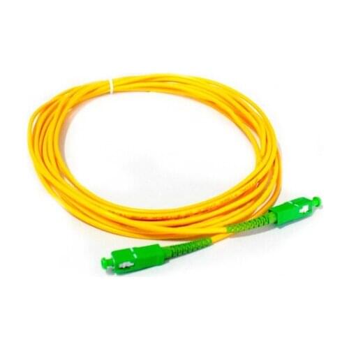 20 pcs/Lot Free Shipping Jumper SC-SC SM Simplex SX 2.0mm3.0mm 5M Length 9/125um 5 Meters SC/APC Fiber Optic Patch Cord