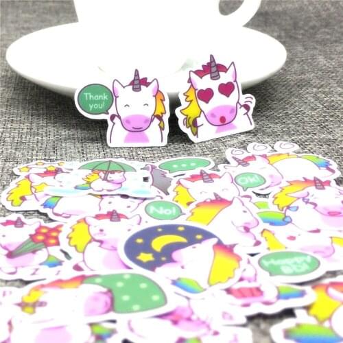 40pcs mini Cartoon flying horse Paper Stickers Scrapbooking Decoration DIY toy phoneAblum Diary Label Sticker Kawaii Stationery