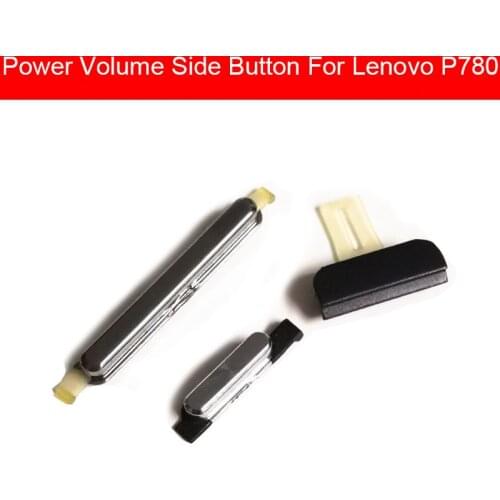 Power On / Off Side Button Charger Port Cap Flex Cable For Lenovo P780 Volume Control Side Key Button Replacement Repair Parts