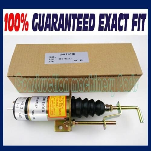 Fast free shipping, NEW DIESEL FUEL SHUT DOWN STOP SOLENOID FOR LISTER PETTER SA3405T-12 12C7U2B2S7