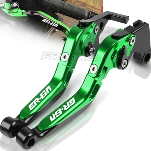 CNC Aluminum Motorcycle ER6N Folding Extendable Brake Clutch Levers For KAWASAKI ER-6N 2009 2010 2011 2012 2013 2014 2015-2017