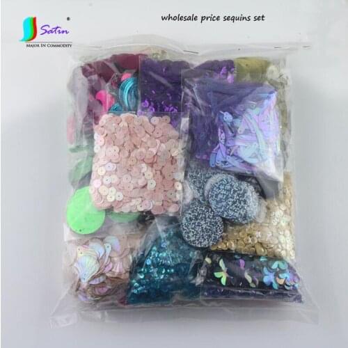 Kindergarten Handmade Diy Wedding Dress Dance Clothes Decorate Wholesale Price Loose Sequin Random Size Color Shape Sequins