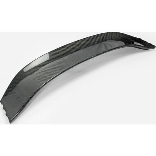 For Honda 17 On Civic Type R FK8 VRSAR1 Style Carbon Fiber Rear Wing Flap (5 Door Hatch) Glossy Finish Trunk Spoiler Blade Trim