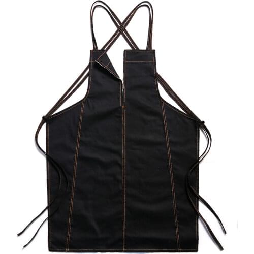 Apron Household Denim Men and Women Restaurant Work Clothes Milk Tea Shop Barber Florist Barista Baking Gown