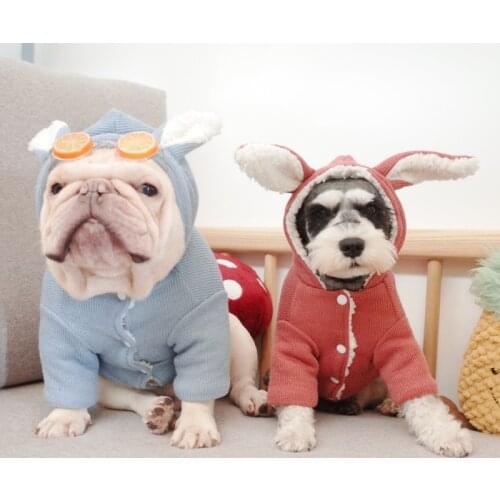French Bulldog Clothes Winter Pug Clothing Dropship Dog Clothes Poodle Bichon Pomeranian Corgi Pet Outfit Warm Dog Apparel XXL