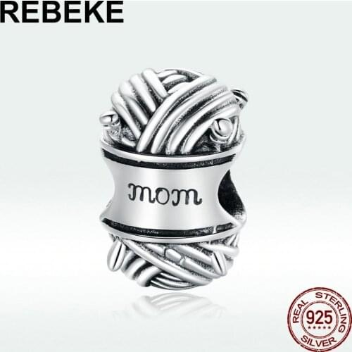 Hot sale 100% 925 sterling silver retro beads Ball of Yarn charm fitPandora DIY women fine jewelry pendant making original gift