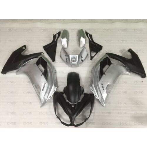 Bodywork for ER6F 2015 EX 650 Fairings 12 13 ER-6F Fairing Kits 2012 - 2016 Silver Black