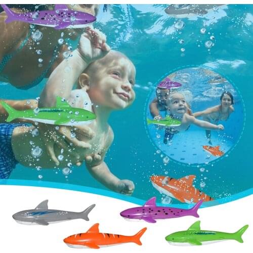 Summer Diving Toys Sharks Diving Fish Swimming Pool Water Games Underwater Training Gift Set Toys For kids Pool Accessories