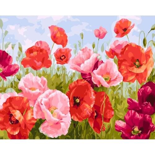 DIY Paint By Numbers Canvas Kit for Kids & Adults16" W X 20" L Drawing Paintwork with Paintbrushes,Acrylic Pigment-Flying Flower
