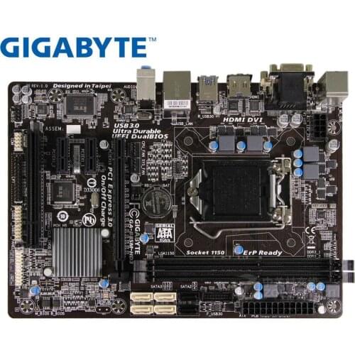GIGABYTE B85M-HD3 desktop motherboard LGA 1150 DDR3 i3 i5 i7 32GB SATA3 USB3.0 B85 used mainboard boards PC