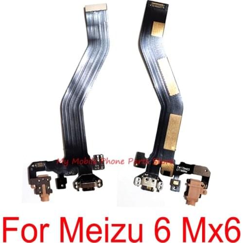 USB Charge Charging Board Flex Cable With Microphone For Meizu 6 Mx6 Mx 6 Charging Port Dock Board Connector Jack Flex Cable