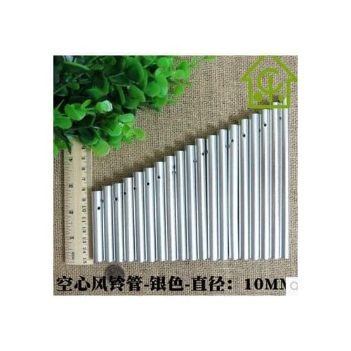 Crafts supplies silver tube diameter 10MM*95MM DIY Handmade material aluminum metal Campanula hollow tube