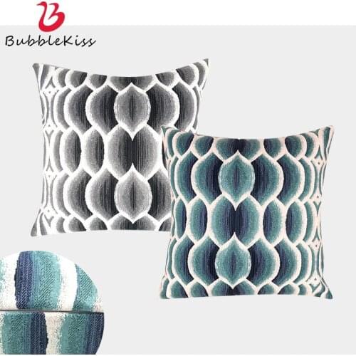 Bubble Kiss Cushion Cover Chenille Fabric Geometric Pattern Bedroom Bedding Home Decoration Living Room Sofa Throw Pillows Case