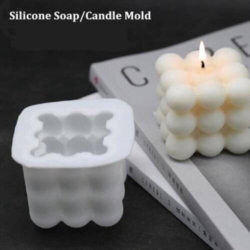 Rubiks Cube Soap Making Tool DIY Homemade Christmas Candle Mold Candle Plaster Candle 3d Silicone Soap Mold