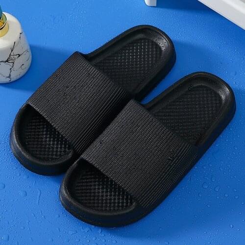 Mens Slippers Summer New Casual Beach Flip Flops Male Female Thick Bottom Shoes Indoor Women EVA Soft Couple Bathroom Sliders
