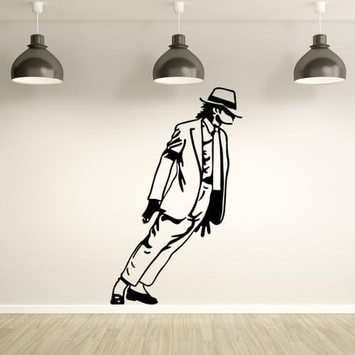 Modern Musician Wall Sticker Living Room Art Decor Retro Trend Style Super Star Vinyl Wall Decals Home Decoration Boys Room Y829