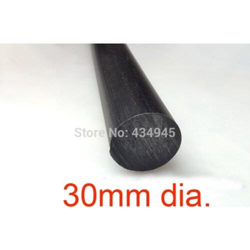 30mm diameter 50cm length Black nylon rods black plastic ABS bar,polyamides PA stick