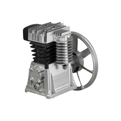 4KW Air compressor pump head Auto repair tires Cast double cylinder head Aluminum Air Compressor Head air pump no oil 115PSI