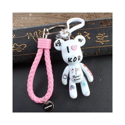 High Quality Original Bomgom Cartoon Popobe Gloomy Bear Teddy Bear Keychain Car Key Holder Bag Charm Holder Key Chain Pendant