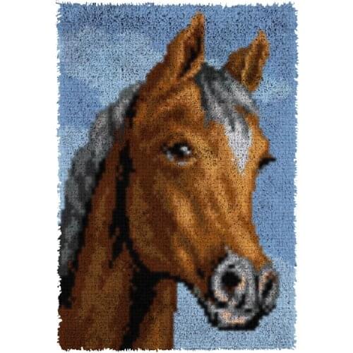 Latch Hook Animal Cushion Kits Pillow Mat DIY Craft Patterns Cross Stitch Needlework Crocheting Cushion Embroidery