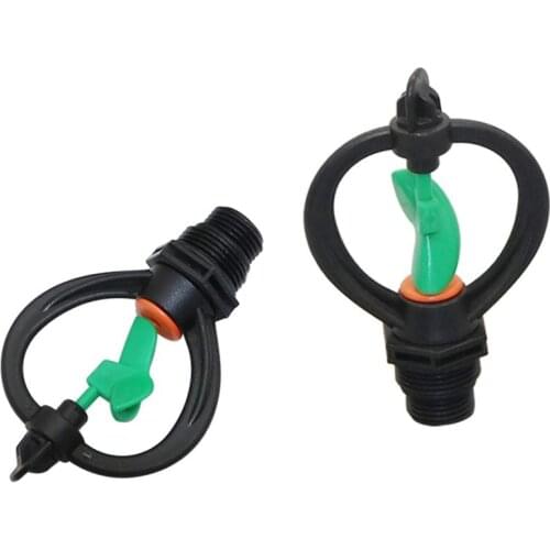 1/2" to 3/4" Male Thread Rotating Sprinklers 360 Degree Butterfly Rotary Watering Nozzle Garden Agriculture Irrigation Sprinkler