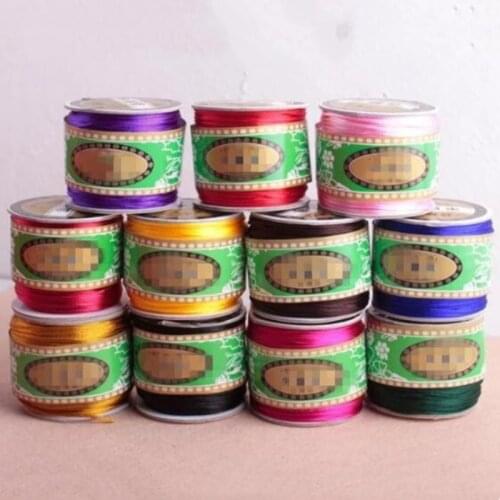 1roll 1.5mm Fine Line Weaving Line Frabic Cord Thread For DIY Necklaces Bracelets ewelry Making Supplies