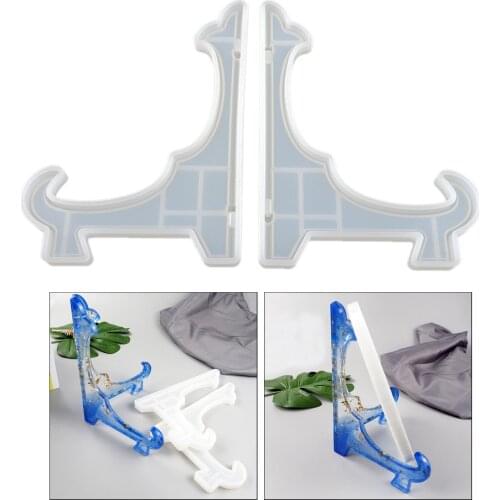 2Pcs Jewelry Display Stand Molds Silicone Casting Mould Displaying Holder