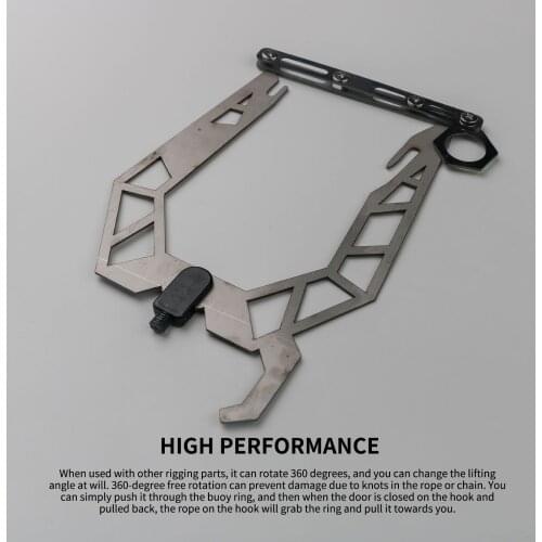 2021 Mooring Rope U Type Threader Boat Hook Threader Carbon Fiber Telescopic Fishing Rod Fishing Pole Reel Fishing Accessorie