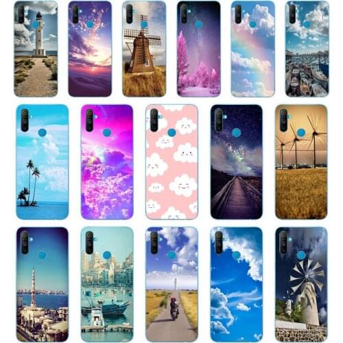 41SD clouds on blue sky Soft Silicone Tpu Cover phone Case for OPPO A1K A5S A7 AX7 A5 A9 2020 Realme 3 Pro C3 Case