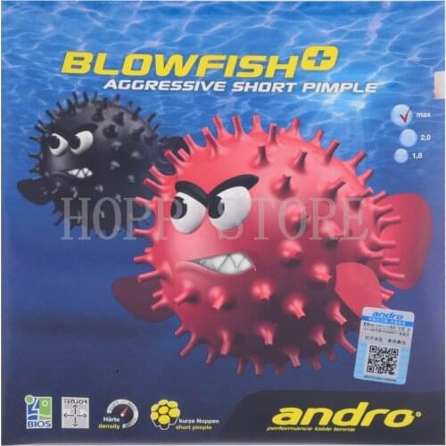 Andro Blowfish aggressive Table tennis rubber short pimples out special TENSOR ANDRO ping pong sponge