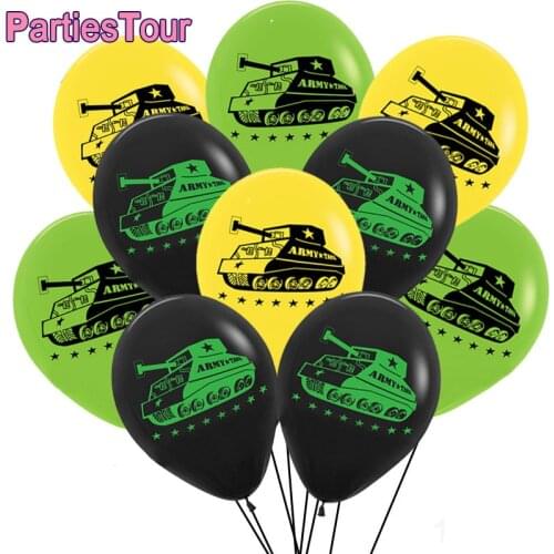Army balloon Tank Balloon Happy Birthday Balloon Camouflage balloons Camo Party Supplies Army Decoration Balloons Military Kids