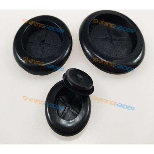 Free shipping 100PCS 40mm single side rubber grommets rubber cable protector
