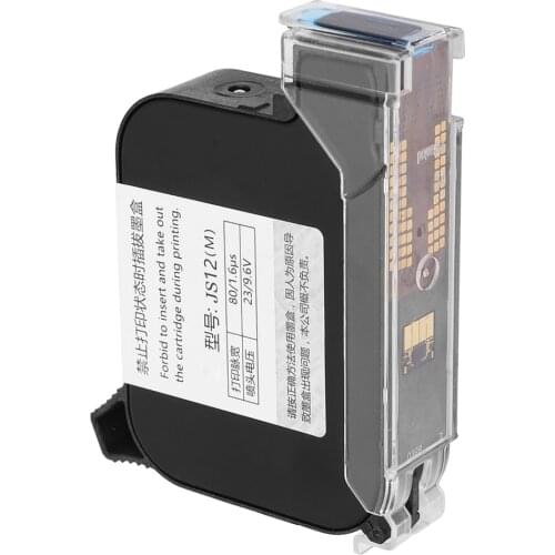 Black Printer Ink Cartridges Quick-drying Ink Cartridges for 530 Handheld Date Coder Inkjet Printer Ink Cartridge printer