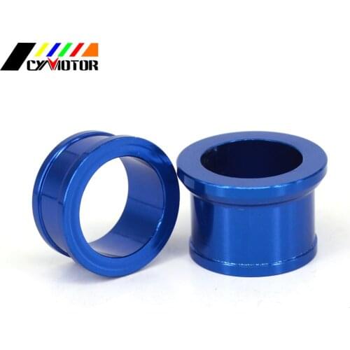 CNC Blue Billet Front Wheel Hub Axle Spacers for YAMAHA YZ YZ125 YZ250 08-2020 YZF YZ250F YZ450F 2008-2013 YZX YZ250X YZ125X