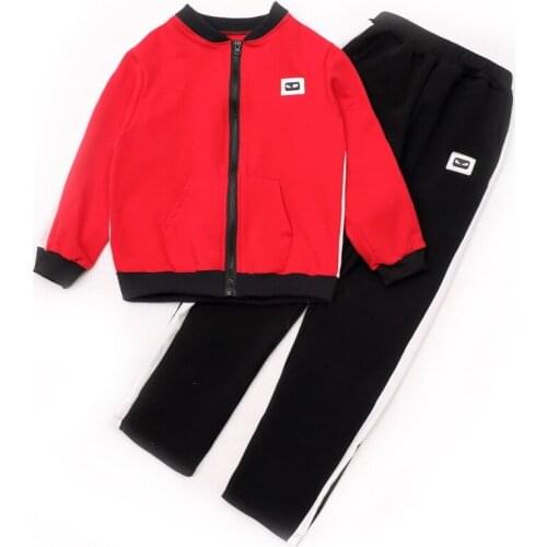 Kids Clothing Childrens Clothes New Cotton Boy Set 2 Sets of Primary School Students 4-13 Years Old Big Boy Boys Clothes